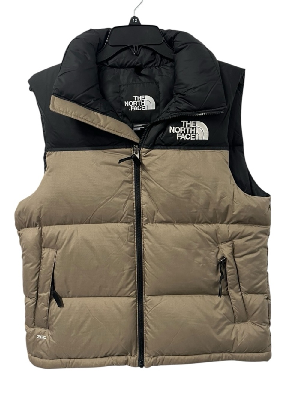 The North Face 700 Fill Down Vest Men’s Small Black Nuptse Retro Puffer NWT - Picture 2 of 10